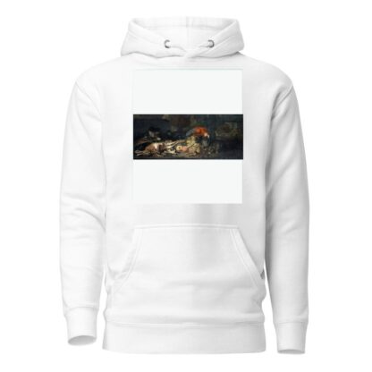 Still Life With Game And Fruits, Parrot, Rabbit And Cat by David de Coninck Hoodie