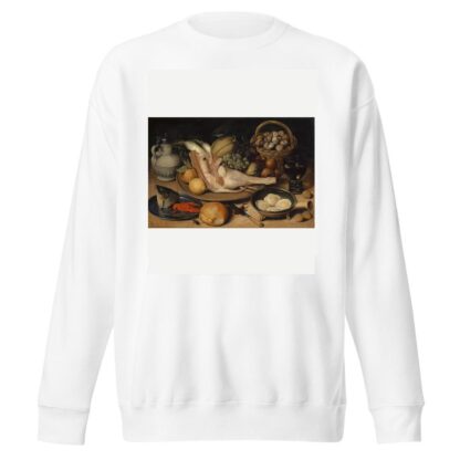Still Life With Leg Of Veal, Insects And Titmouse by Georg Flegel Sweatshirt