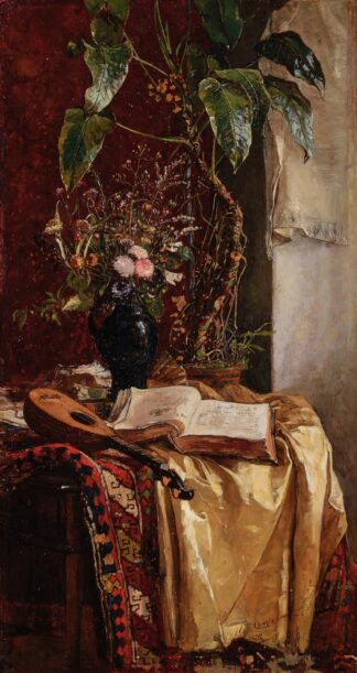 Still Life with Lute by Hugo Charlemont