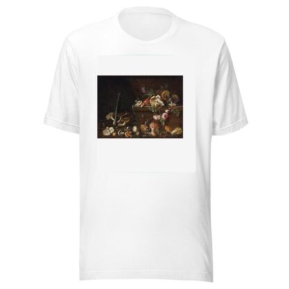 Still Life With Mushrooms And Flowers by Simone Del Tintore T-Shirt