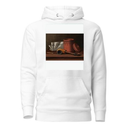 Still Life with New York Times, Tobacco Jar, Pipe and Matches by William Michael Harnett Hoodie