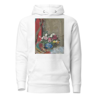 Still life with roses, anemones and chrysanthemums in a Chinese vase by Sergei Chekhonin Hoodie
