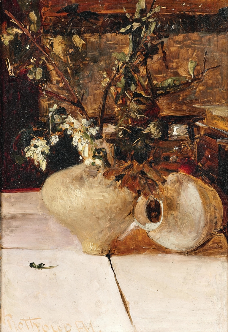 Still life with vases by Alexander Rothaug