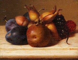 Stillleben Mit Früchten Und Nüssen by Jakob Lehnen