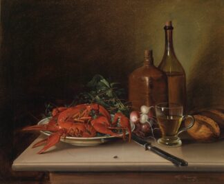 Stillleben mit Langusten by Vinzenz Kreuzer