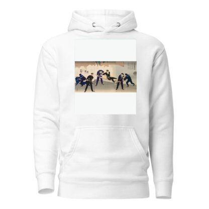 Struggling Hard on the Battleship Hatsuse in the Harbor of Port Arthur by Kobayashi Kiyochika Hoodie