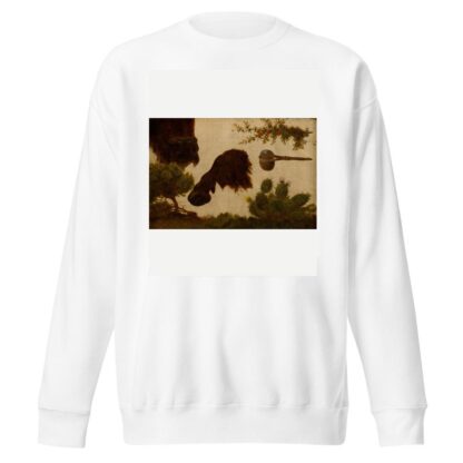 Study for ‘The Wounded Buffalo’; hill sage, buffalo head and hoof, bull berry, stone axe and cactus … by Charles Ferdinand Wimar Sweatshirt
