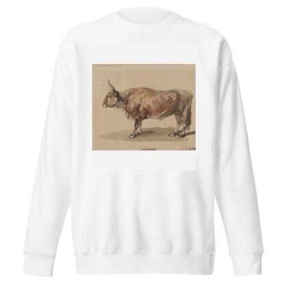 Study of a fawn ox by Piotr Michałowski Sweatshirt