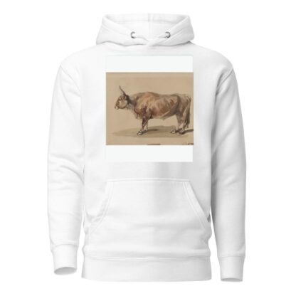 Study of a fawn ox by Piotr Michałowski Hoodie