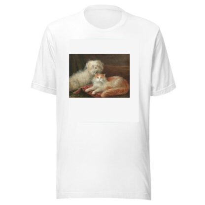 Study of a Terrier and a Cat by Henry Maurice Page T-Shirt