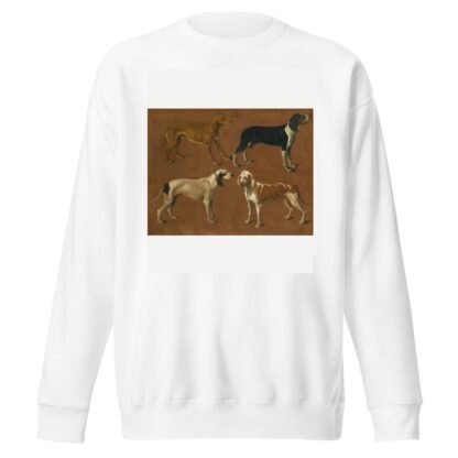 Study Of Four Pointers by Jacques-Laurent Agasse Sweatshirt