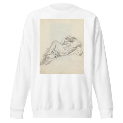 Study of Night by Michelangelo, Tomb of Giuliano de’ Medici, Church of San Lorenzo, Florence by John Flaxman Sweatshirt