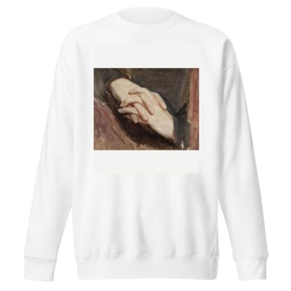 Study of the hands of Sigismund Augustus for the painting “Death of Barbara Radziwiłł” by Józef Simmler Sweatshirt