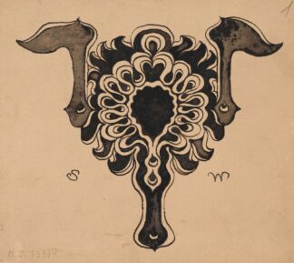 Stylised Flower Basket – Embellishment to ‘Życie’ Weekly from 1887 and 1889 by Stanisław Wyspiański