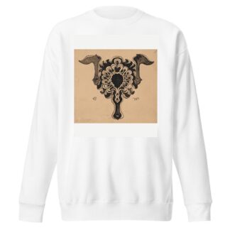 Stylised Flower Basket – Embellishment to ‘Życie’ Weekly from 1887 and 1889 by Stanisław Wyspiański Sweatshirt