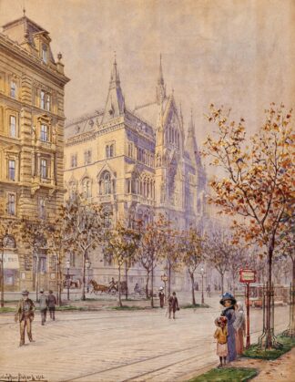 Sühnhaus in Schottenring at Vienna Ringstraße by Ludwig Hans Fischer