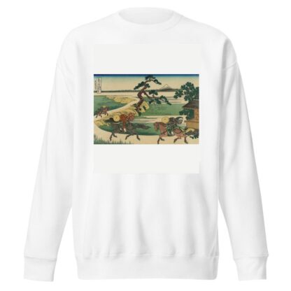 Sumidagawa sekiya no sato by Katsushika Hokusai Sweatshirt