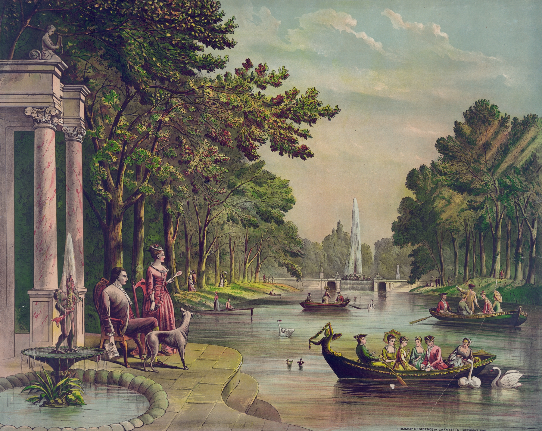 Summer residence of Lafayette by Charles Brothers