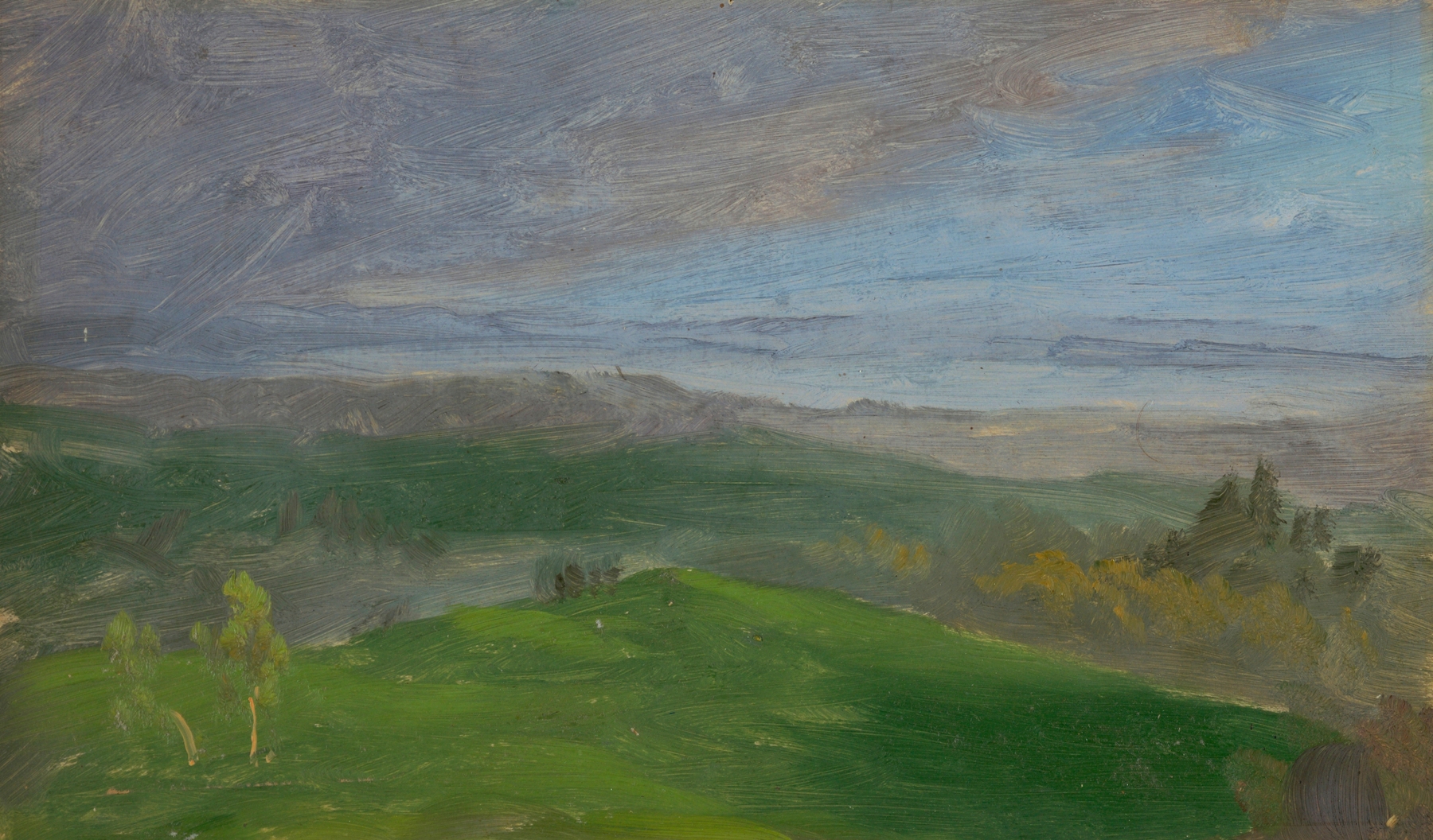 Summer View, Hudson Valley, New York by Frederic Edwin Church