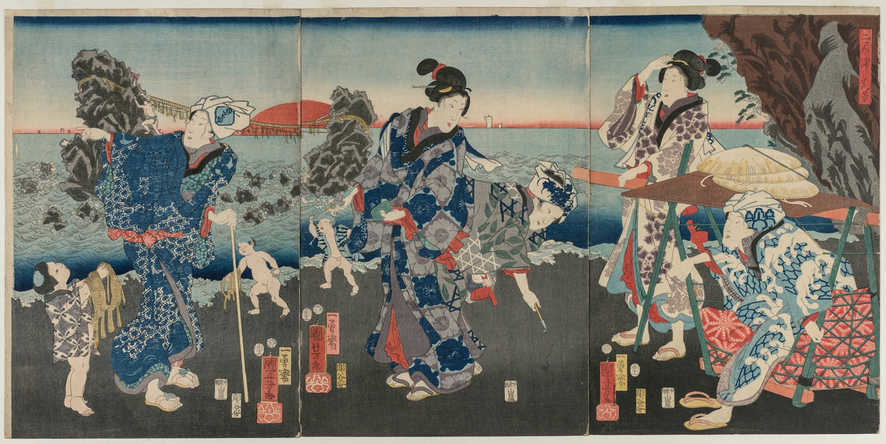 Sunrise at Futami Bay by Utagawa Kuniyoshi