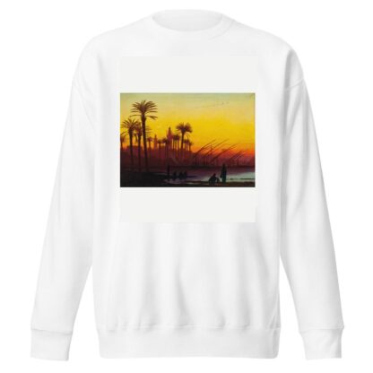 Sunset over the Nile by Charles Théodore Frère Sweatshirt