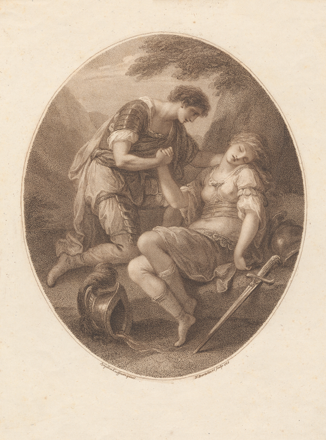 Tancred and Clorinda by Angelica Kauffmann