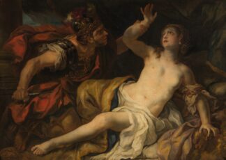 Tarquinius und Lucretia by Johann Michael Rottmayr