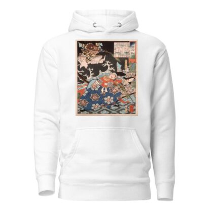 Tawara Tōda Hidesato Protecting the Dragon Woman of Seta from the Giant Millipede by Tsukioka Yoshitoshi Hoodie