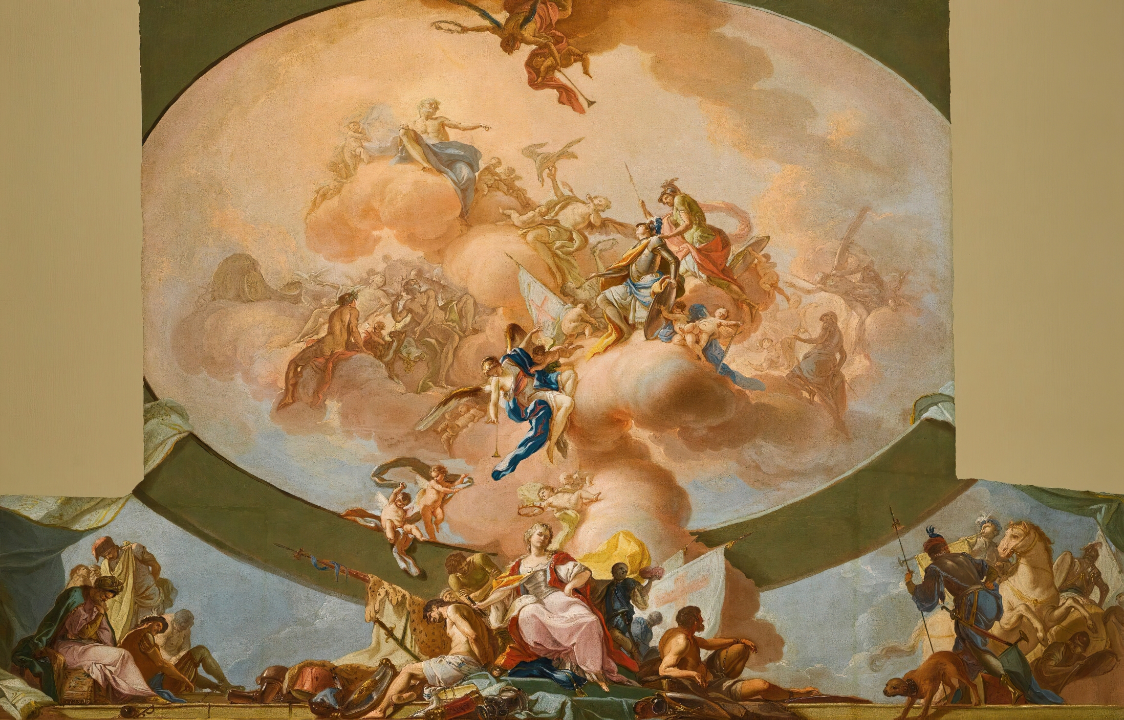 The Apotheosis Of The Heroes Of Antiquity by Giacinto Diana