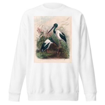 The Australian Mycteria by Joseph Wolf Sweatshirt