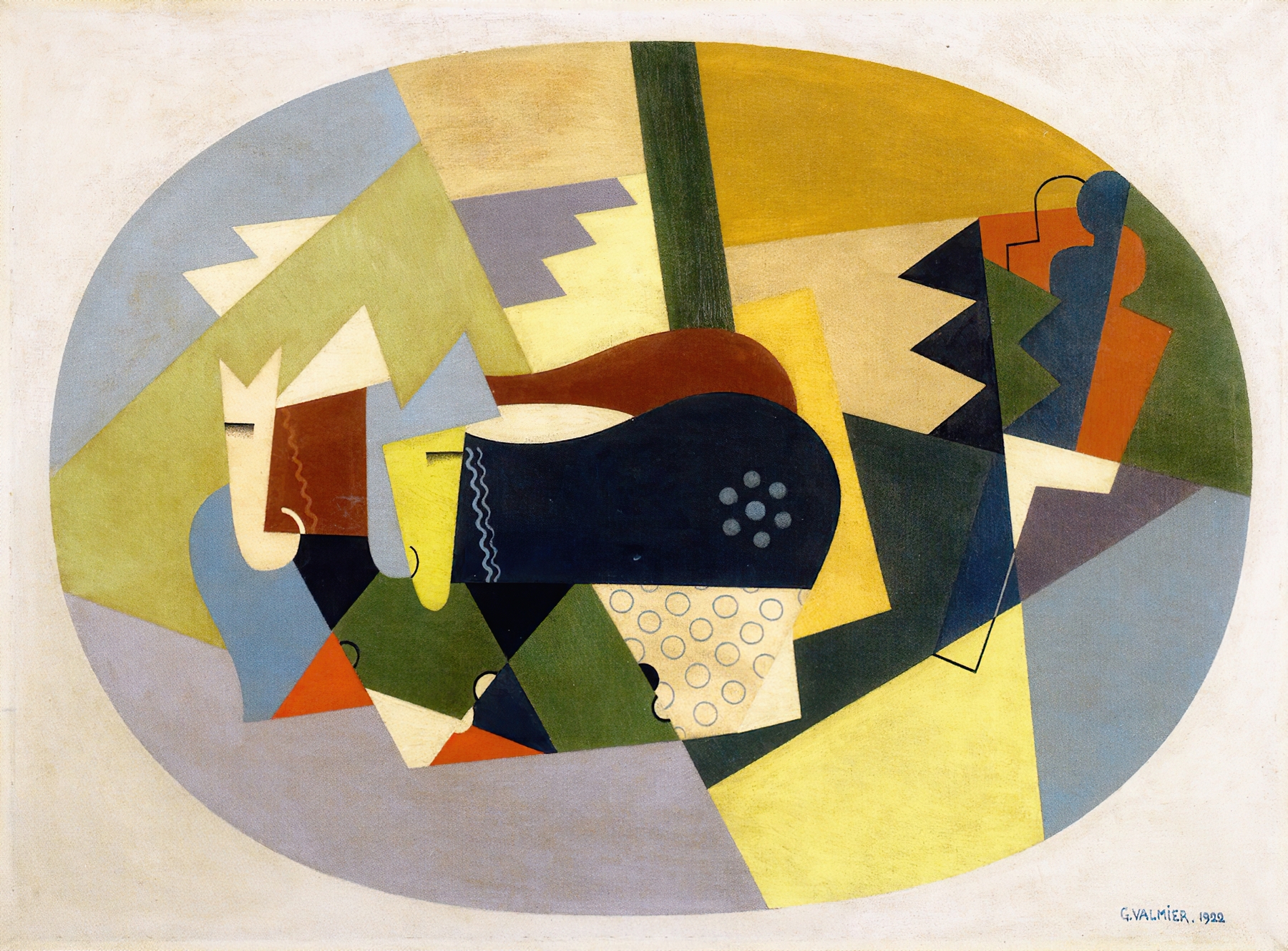 The cattle on the mountain by Georges Valmier