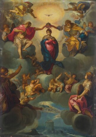 The Coronation Of The Virgin By The Holy Trinity by Matthäus Gundelach
