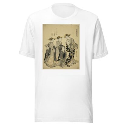 The Courtesan Hinazuru of the Chojiya with her Attendants, from the series ‘Edo Purple in the Pleasure Quarters by Chōbunsai Eishi T-Shirt