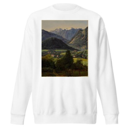 The Dachstein seen from the Sophienplatz by Ferdinand Georg Waldmüller Sweatshirt