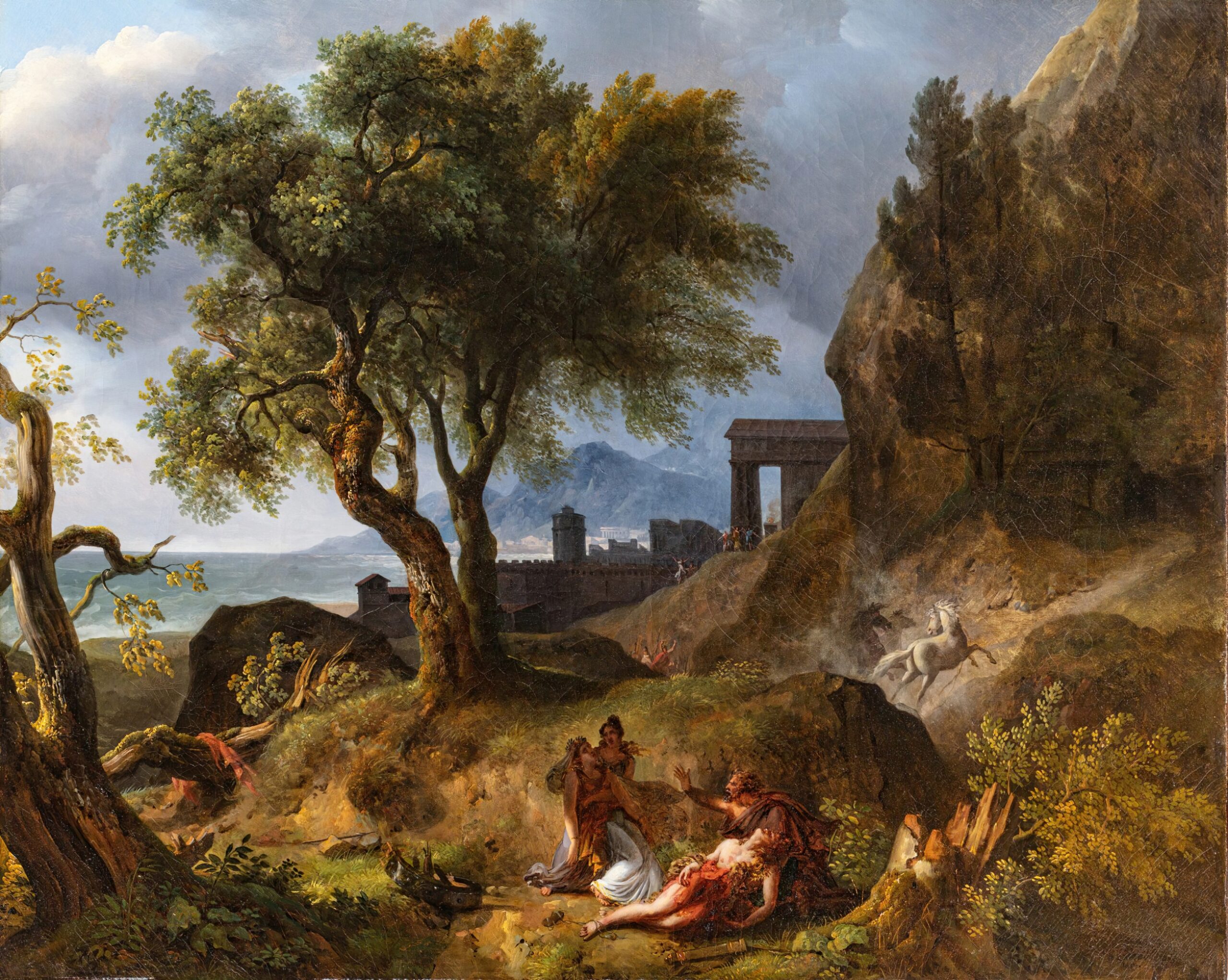 The Death of Hippolytus by Jean-Charles Joseph Rémond