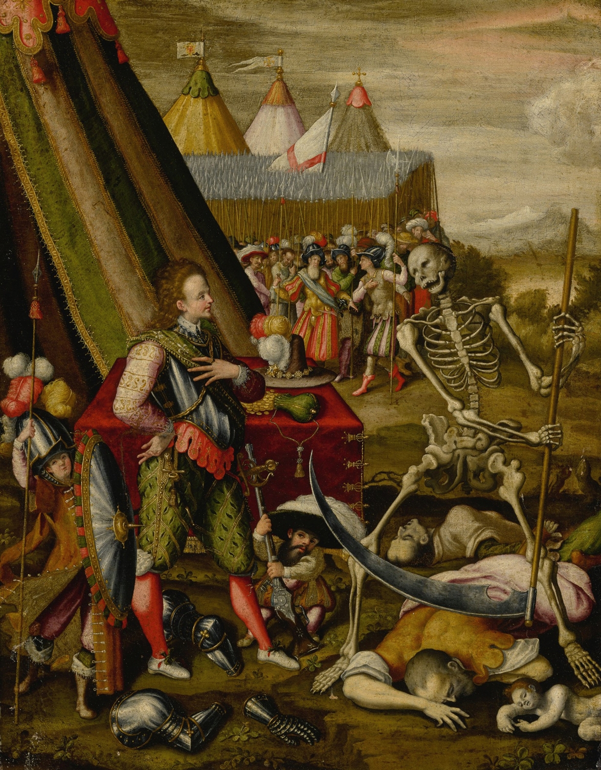 The Dialogue of the Prince with Death, Allegory of the Horrors of War by Antoine Caron