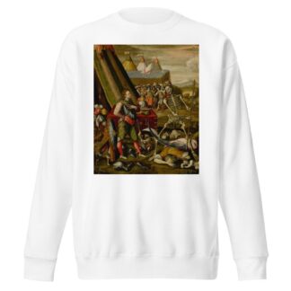 The Dialogue of the Prince with Death, Allegory of the Horrors of War by Antoine Caron Sweatshirt