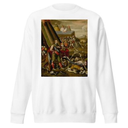 The Dialogue of the Prince with Death, Allegory of the Horrors of War by Antoine Caron Sweatshirt