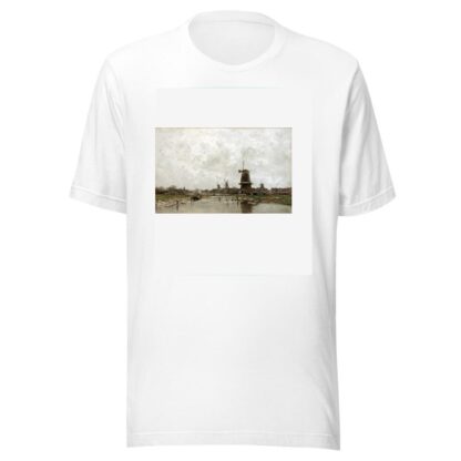 The Five Windmills by Jacob Maris T-Shirt