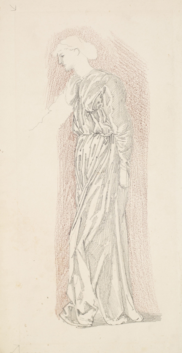 The Garland Weavers – Drapery Study by Sir Edward Coley Burne-Jones