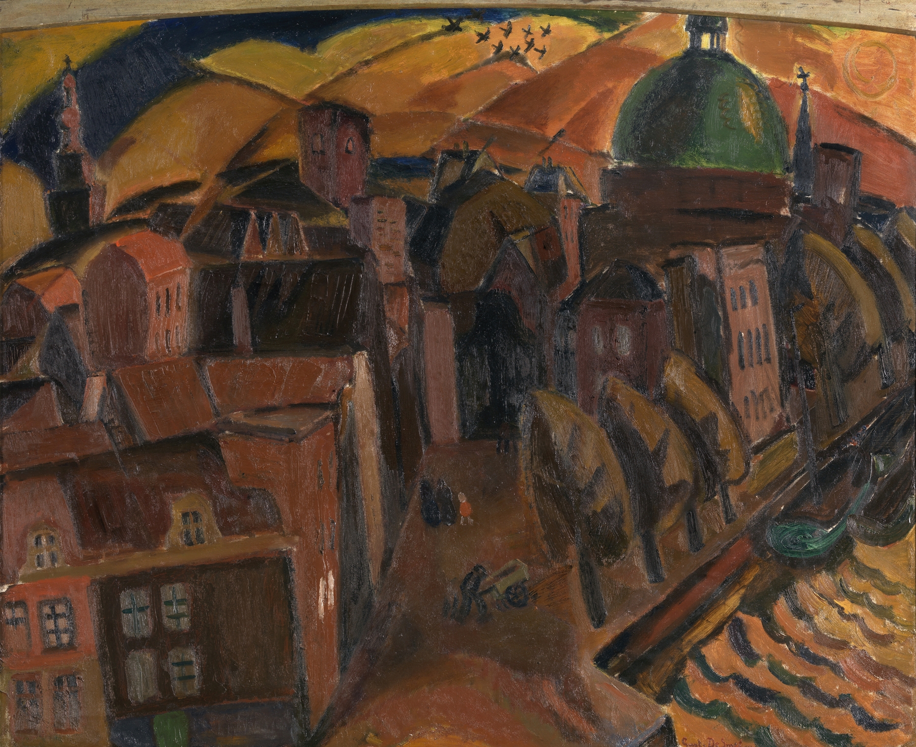 The Green Dome Church in Amsterdam by Gustave De Smet