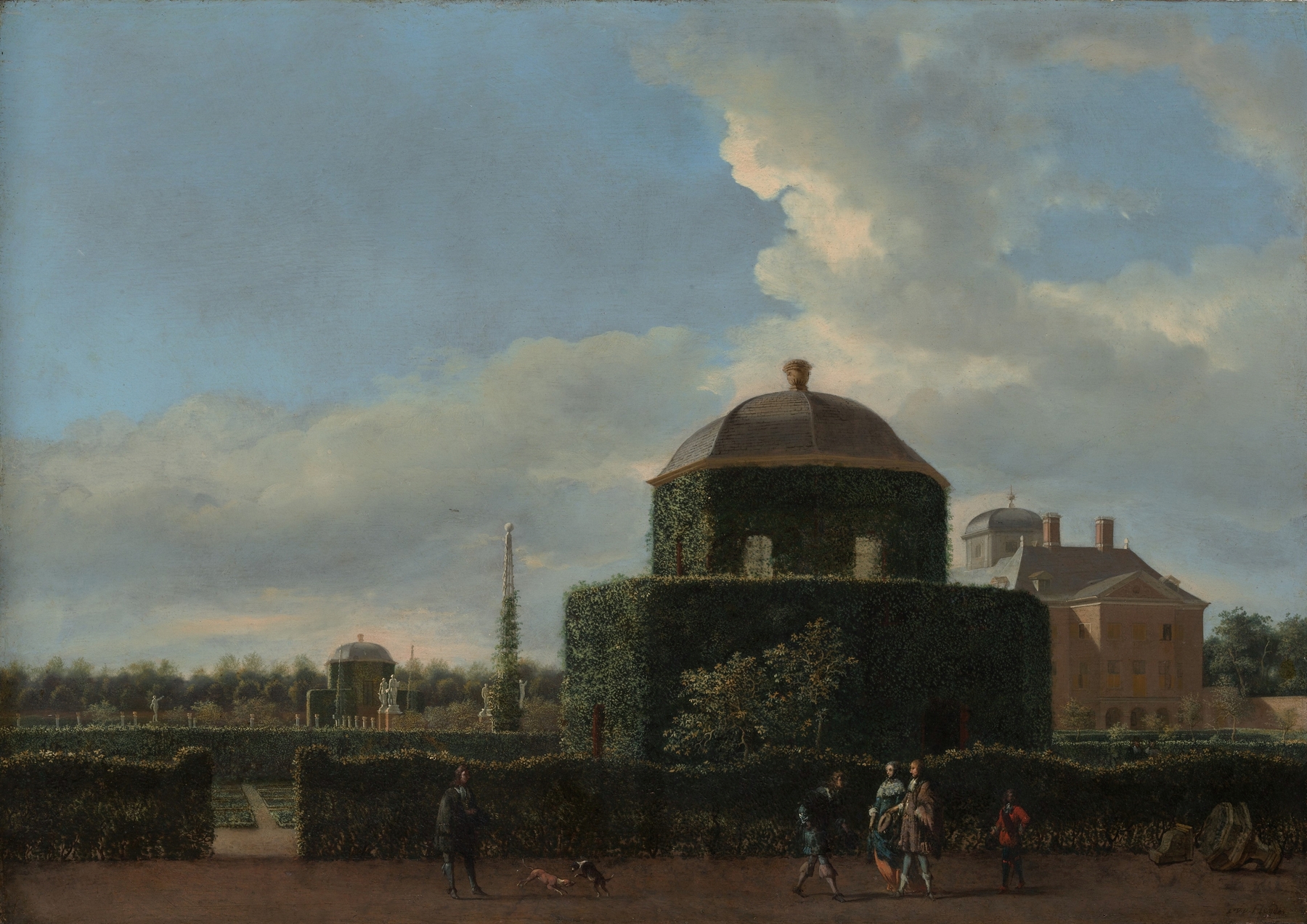 The Huis ten Bosch at The Hague and Its Formal Garden by Jan van der Heyden