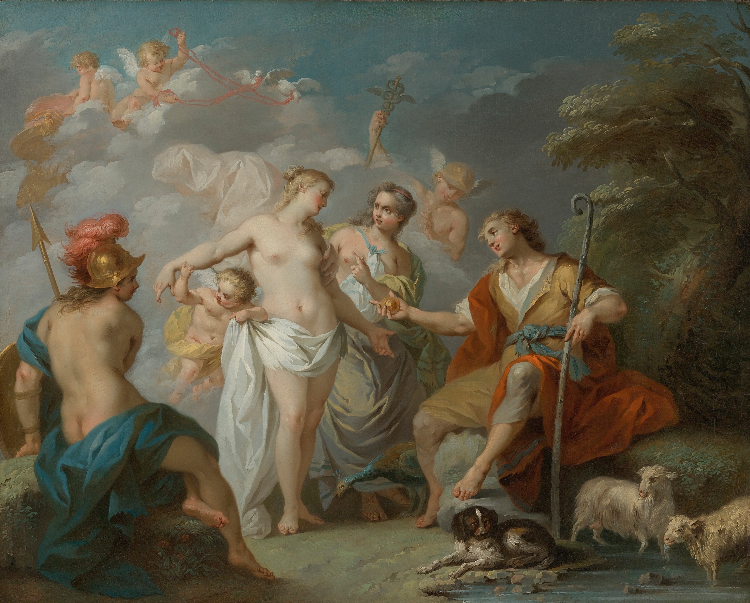 The Judgment Of Paris by Etienne Jeaurat
