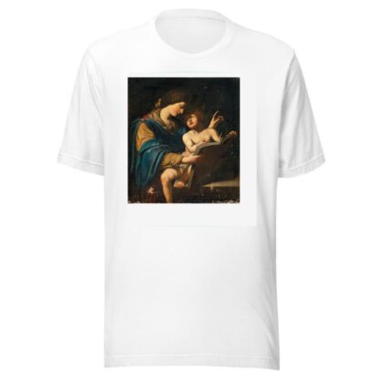 The Madonna teaching the Christ Child to read by Lionello Spada T-Shirt