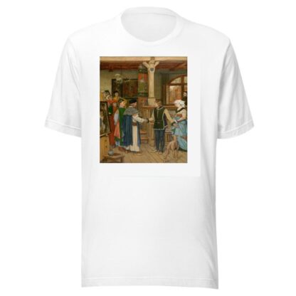 The Magistrates Visit the Workshop of Jan van Eyck by Albert Frans Lieven De Vriendt T-Shirt