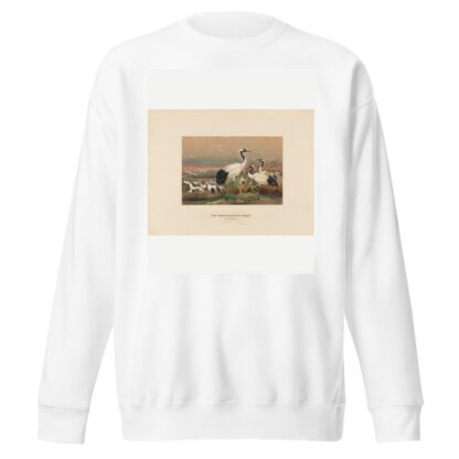 The Mantchurian Crane by Joseph Wolf Sweatshirt