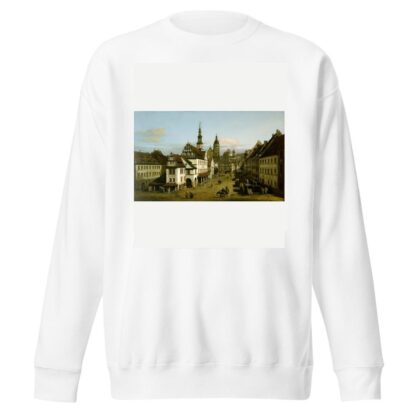 The Marketplace at Pirna by Bernardo Bellotto Sweatshirt
