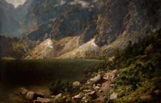The Morskie Oko Lake in the Tatras by Aleksander Mroczkowski