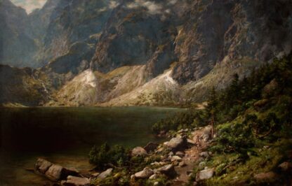 The Morskie Oko Lake in the Tatras by Aleksander Mroczkowski Sweatshirt