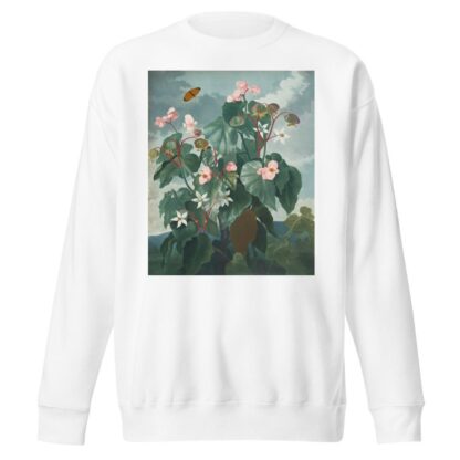 The oblique-leaved begonia by Robert John Thornton Sweatshirt